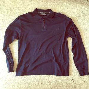 Timberland XL Long-Sleeved Blue Polo
